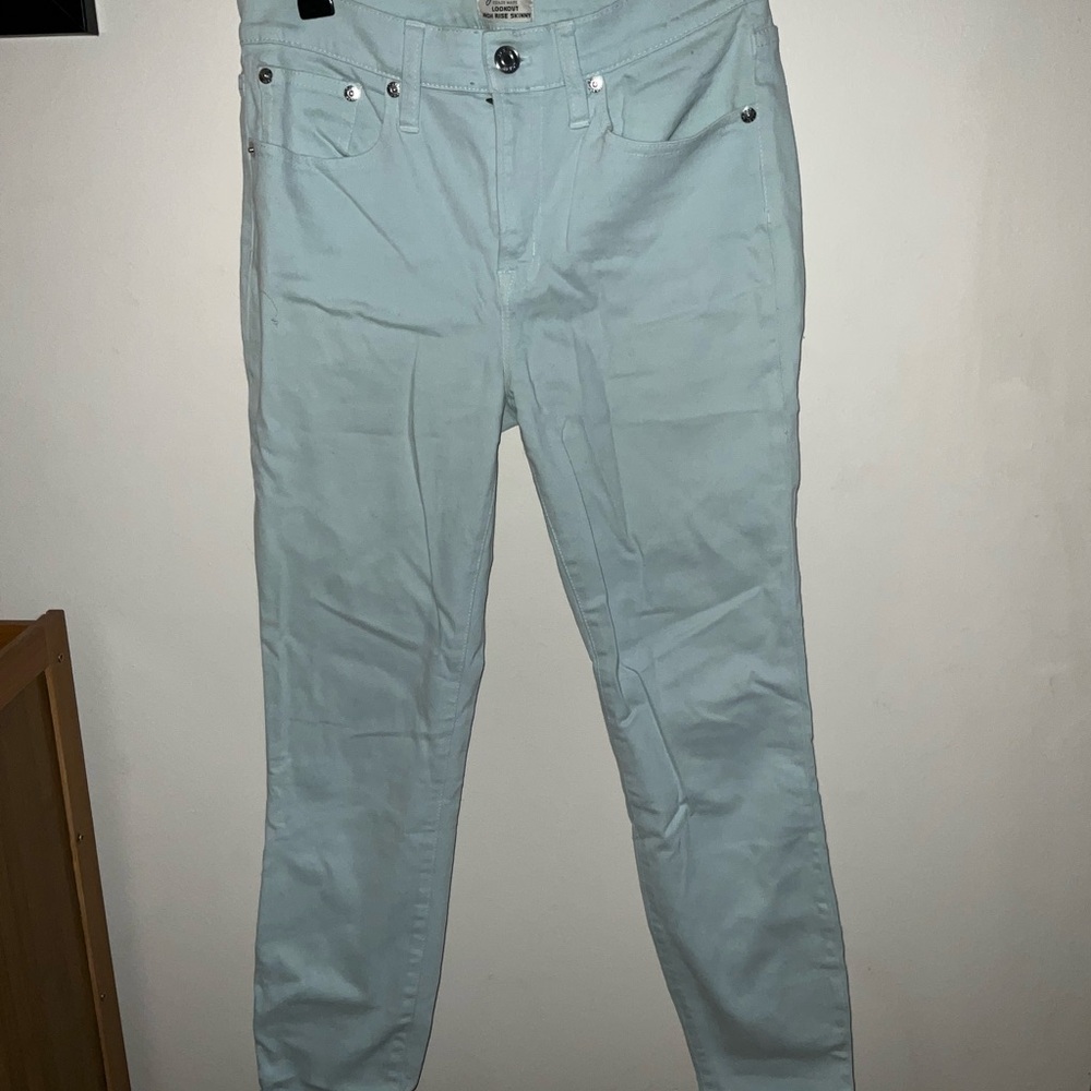 J. Crew Mint High Rise Skinny Jeans